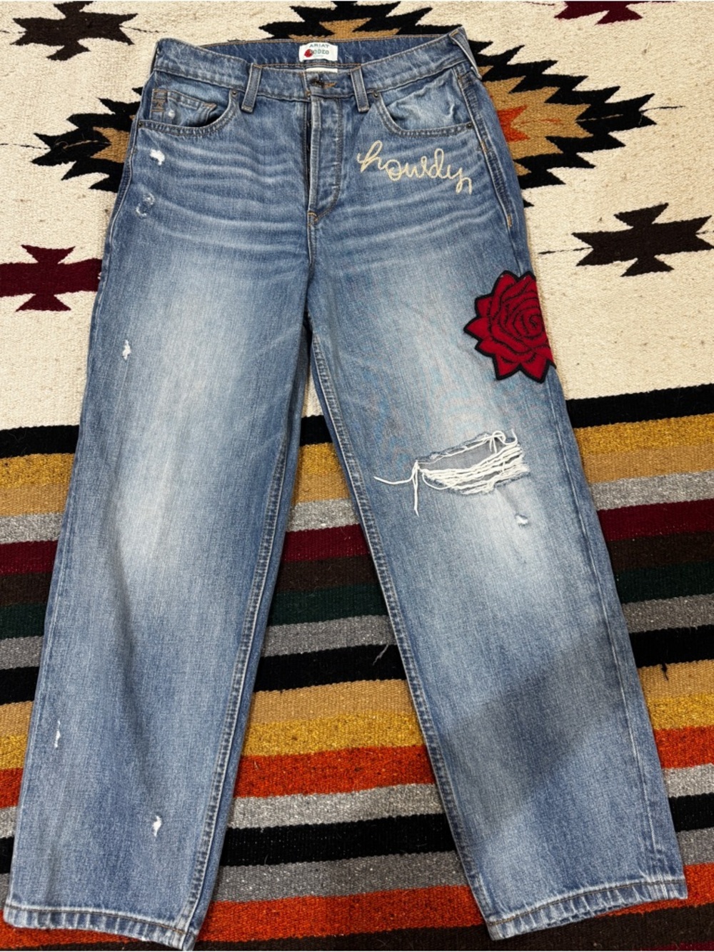 The Ariat x Rodeo Quincy Dominica Tomboy Straight Jeans